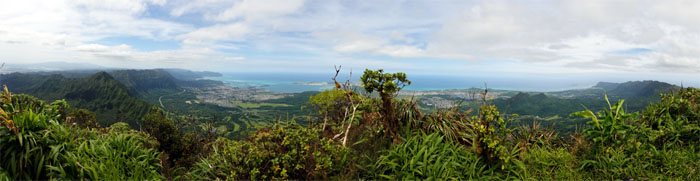 Hiking Wiliwilinui Trail to Pali Notches