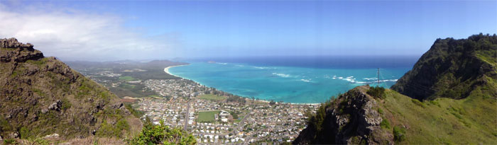 Panoramic view from the top of Tom-Tom trail